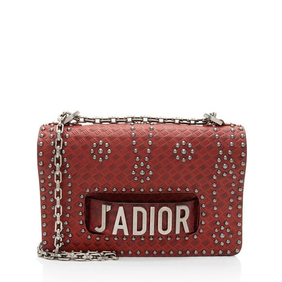 Dior Calfskin Studded Dio(R)evolution J'adior Flap Bag - Picture 1 of 12